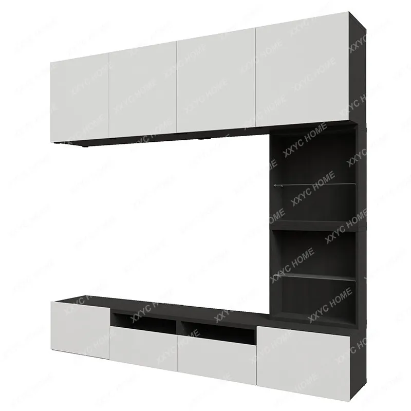 TV Cabinet Living Room Home Integrated Combination Background Wall Cabinet Full Wall Cabinet