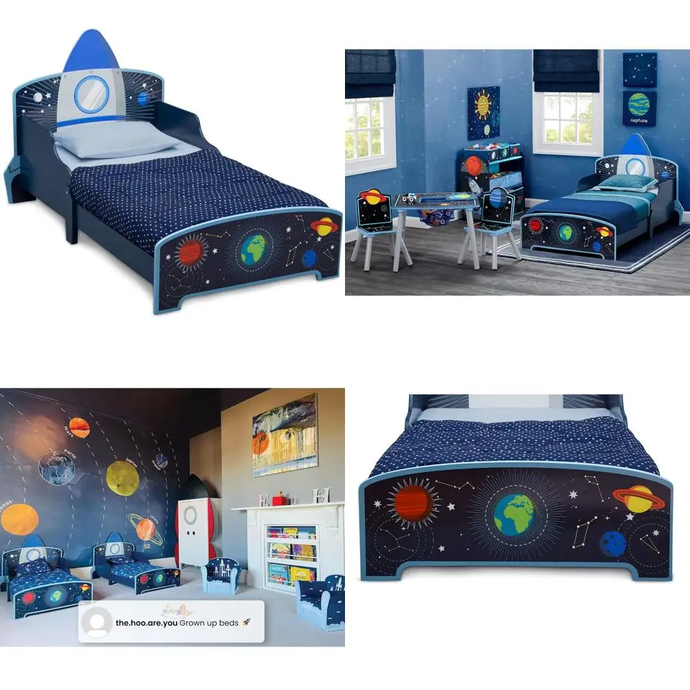

Greenguard Gold Toddler Rocket Ship Bed - Blue