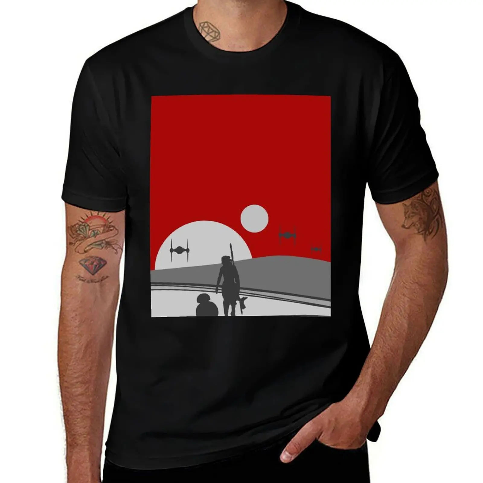 Sunset T-Shirt Fashion Simple Casual Tee Shirt T-Shirt