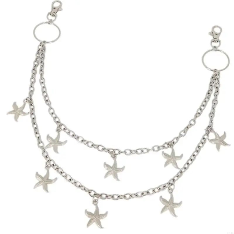 634C Star Charm Pants Chain Multilyer Bag Chain