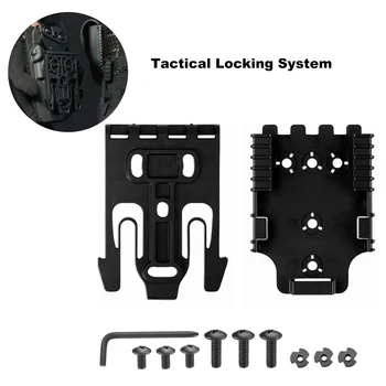 Sistema di bloccaggio tattico QLS 19 22 Kit Fondina per pistola Adattatore per cintura Pistola Ricevitore rapido e forcella Caccia Tiro Allenamento Airsoft Gear
