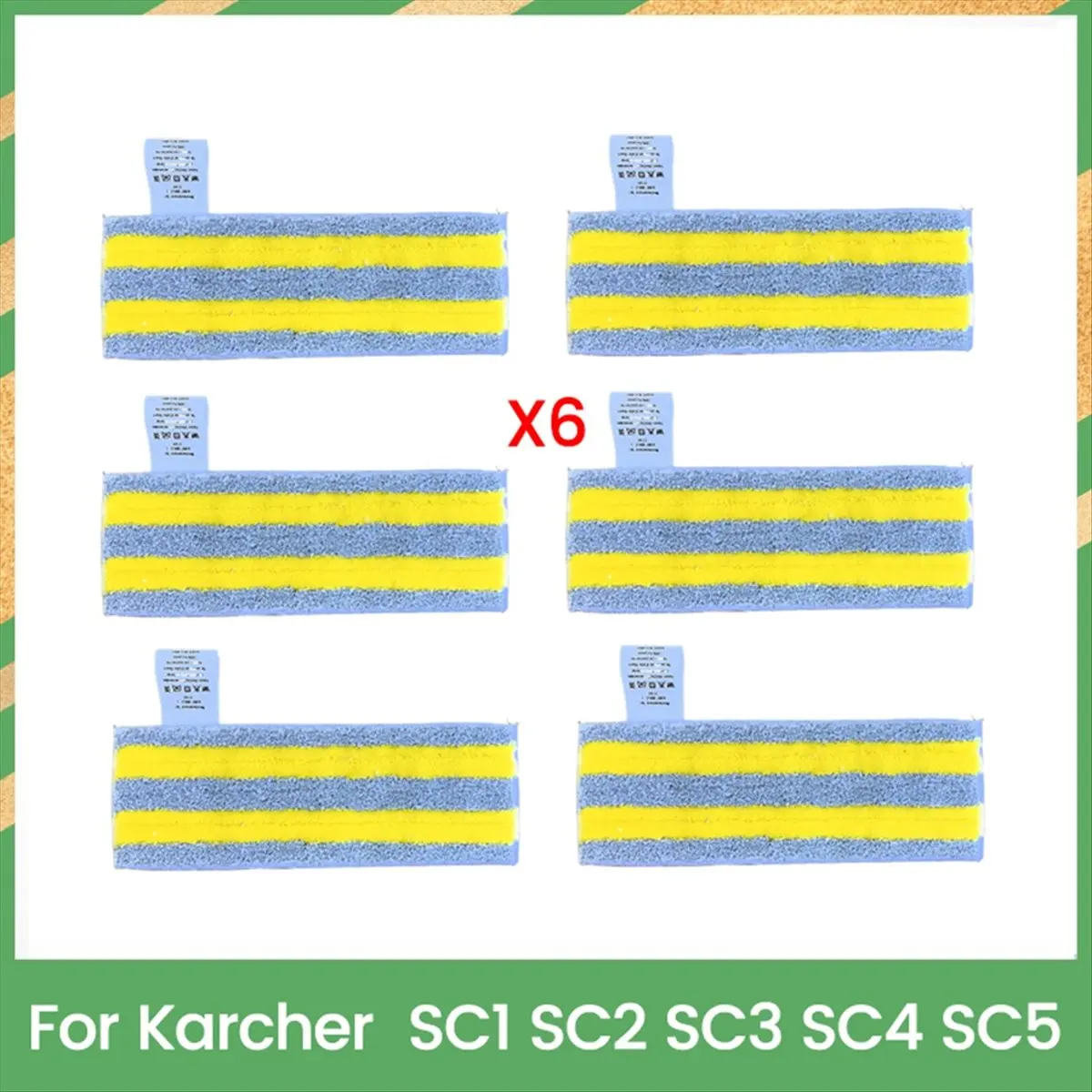 【Newest AT03】Microfibre Steam Mop Cloth for SC1 SC2 SC3 SC4 SC5 Steam Cleaner Floor Nozzle Pads A