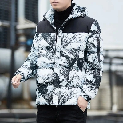 Winter Jacket Men Outdoor Hooded Thicken Men Winter Male Jacket Windbreaker Camouflage Coat Oversized Warm Men Down Jackets