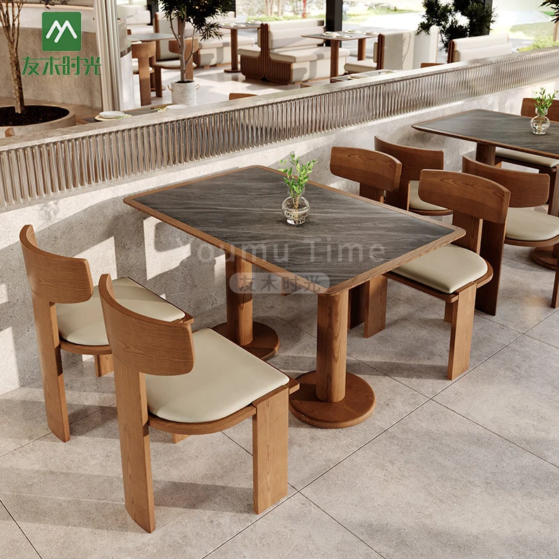 Restaurant Booth SetChain-Themed Seating, Sofa, Cafe Leisure Tables And Chairs, Dining Room Western Restaurant Wall-Mounted Boot