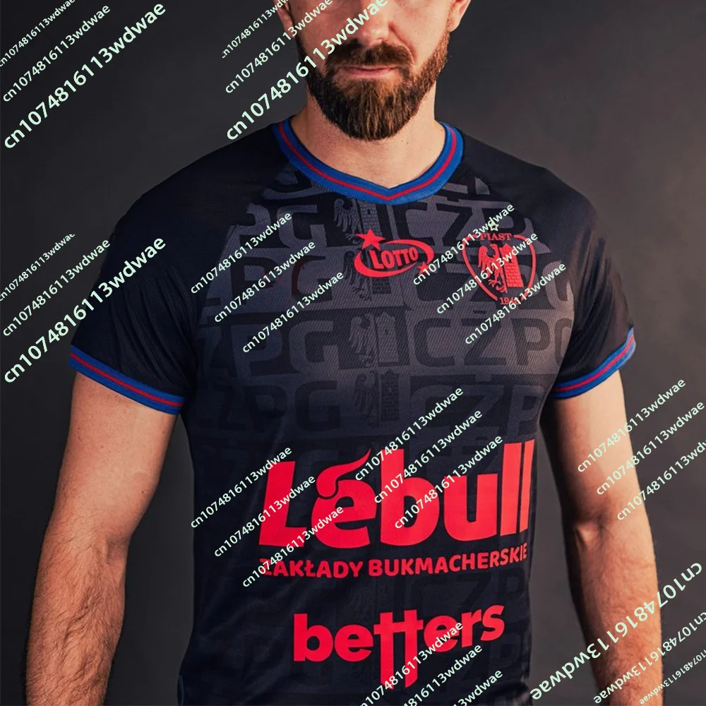 27/26 New Arrivals Piast Gliwice Poland Jersey Quick-Dry Football Mens T-Shirt 3D Print KID Sports Family Fans Footy Jersey