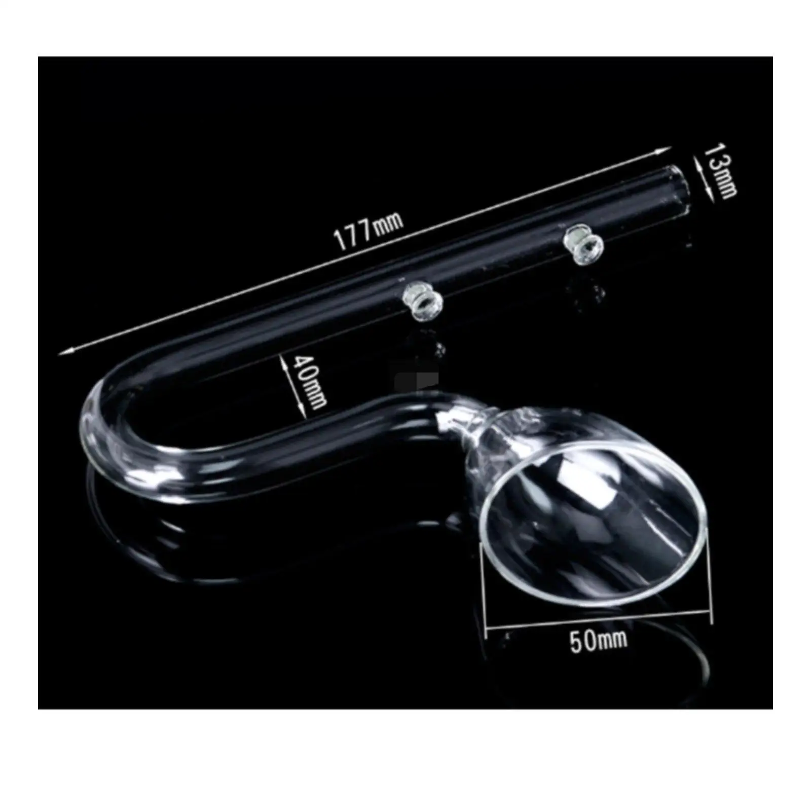 Aquarium Lily Outlet Glass Pipe for Canister Filter Inflow Outflow with Surface Skimmer for Fish Tank Oxygenation