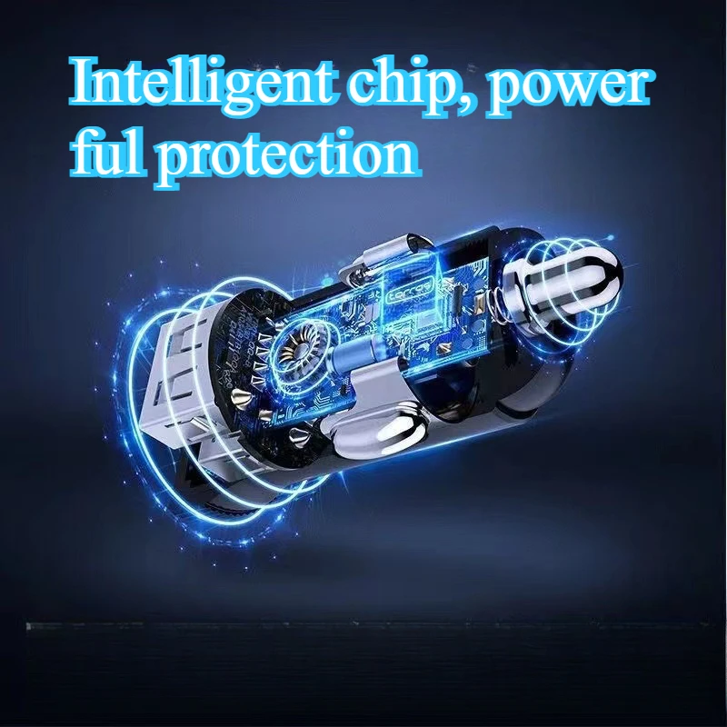 240W 2-poorts autosnelheidslader Digitaal display Spanningsmeting Universeel digitaal display USB-oplaadadapter Auto-accessoires