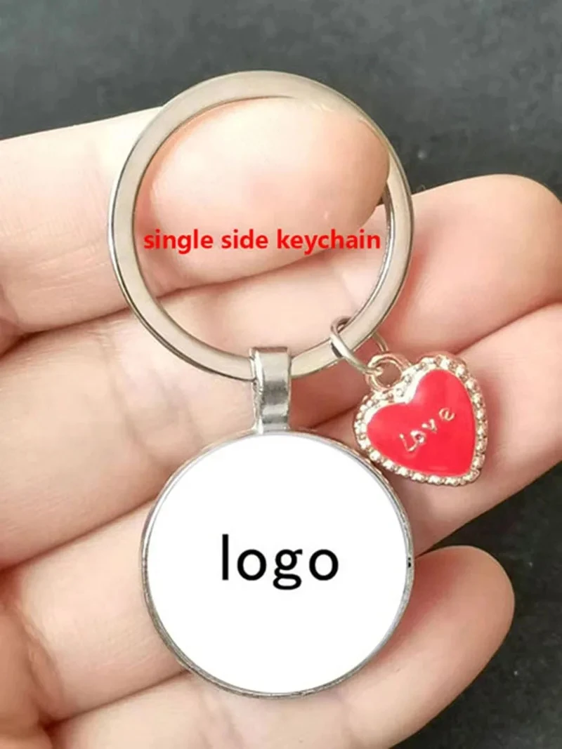 Personalized Logo Keychain Company Logo Customization Black And White Photo Color Photo Private Customization