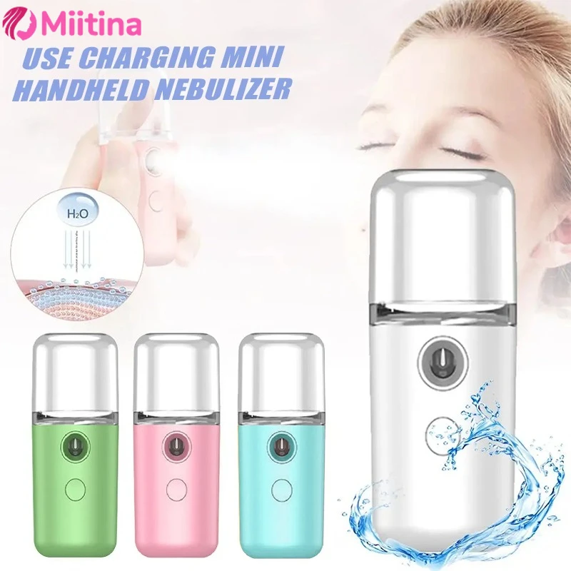 

Portable 30ml Mini Nano Mist Sprayer Face Spray Facial Steamer Moisturizing Air Humidifier Skin Care Beauty Instruments