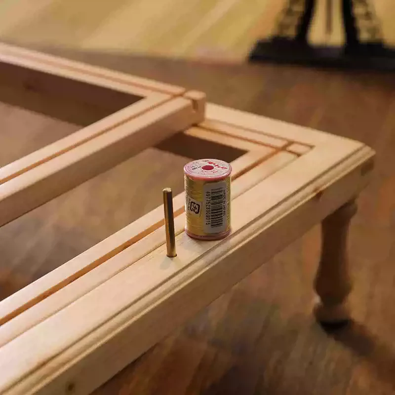 

Luneville/Tambour Hoop Set with Inner Rings for French Hand Sewing Craft Adjustable & Reversible Embroidery Frame Stand