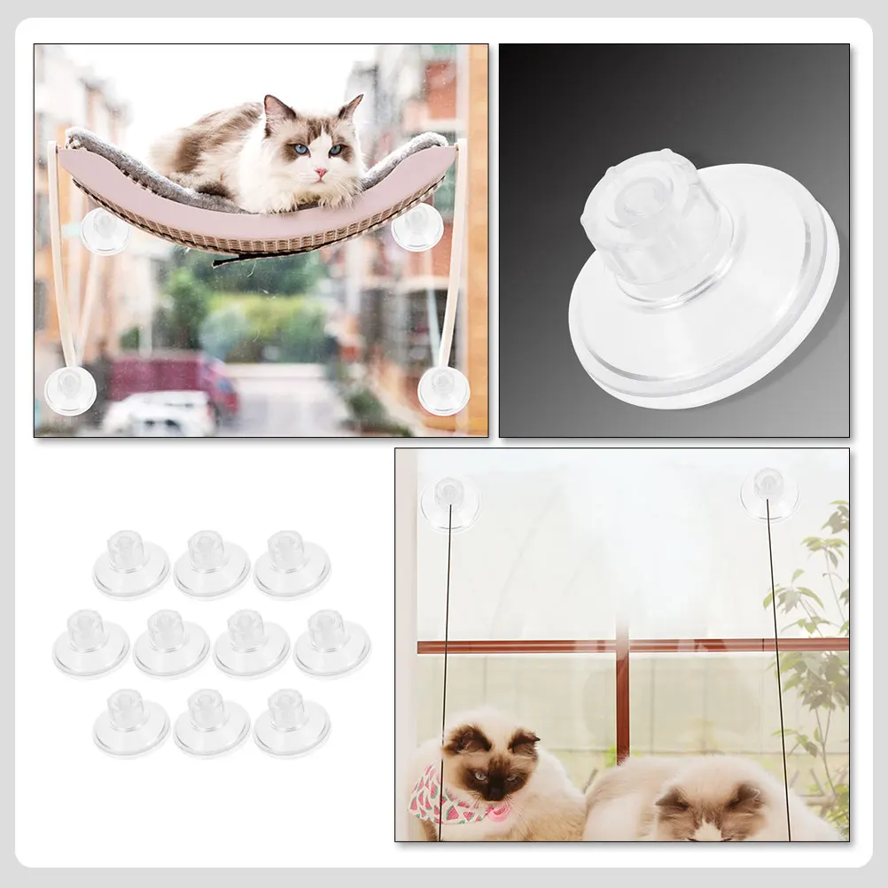 

10pcs Aquarium Suction Cup Kit Strong Thread Screw Fish Tank Suction Cups Durable Pvc Abs Material For Glass Metal Surfaces