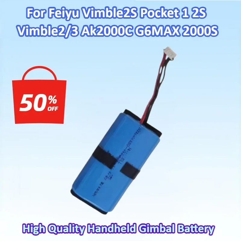 

NEW Battery For Feiyu Vimble2S Pocket 1 2S 2 Vimble2/3 Ak2000C G6MAX 2000S Handheld Gimbal Battery