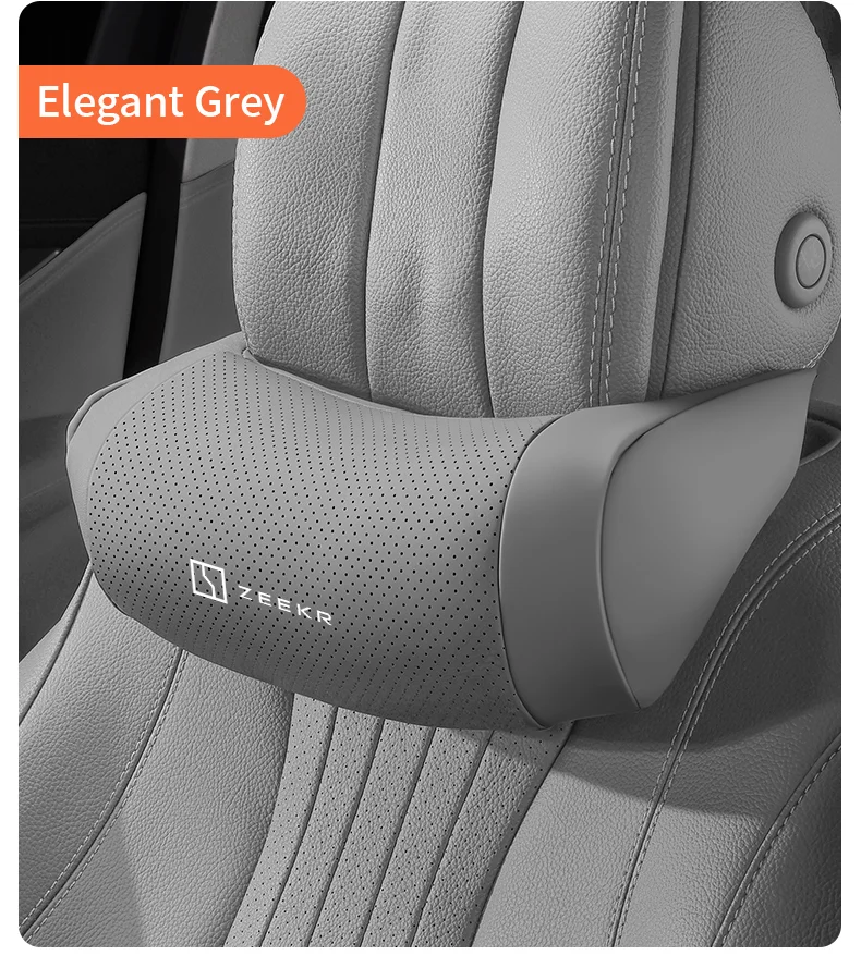 Für Zeekr X MIX 001 007 009 8X 9X 7X Atmungsaktive Auto-Kopfstütze Leder-Nackenstütze Sitz Atmungsaktives Weiches Nackenkissen oder Zubehör – Detail 20