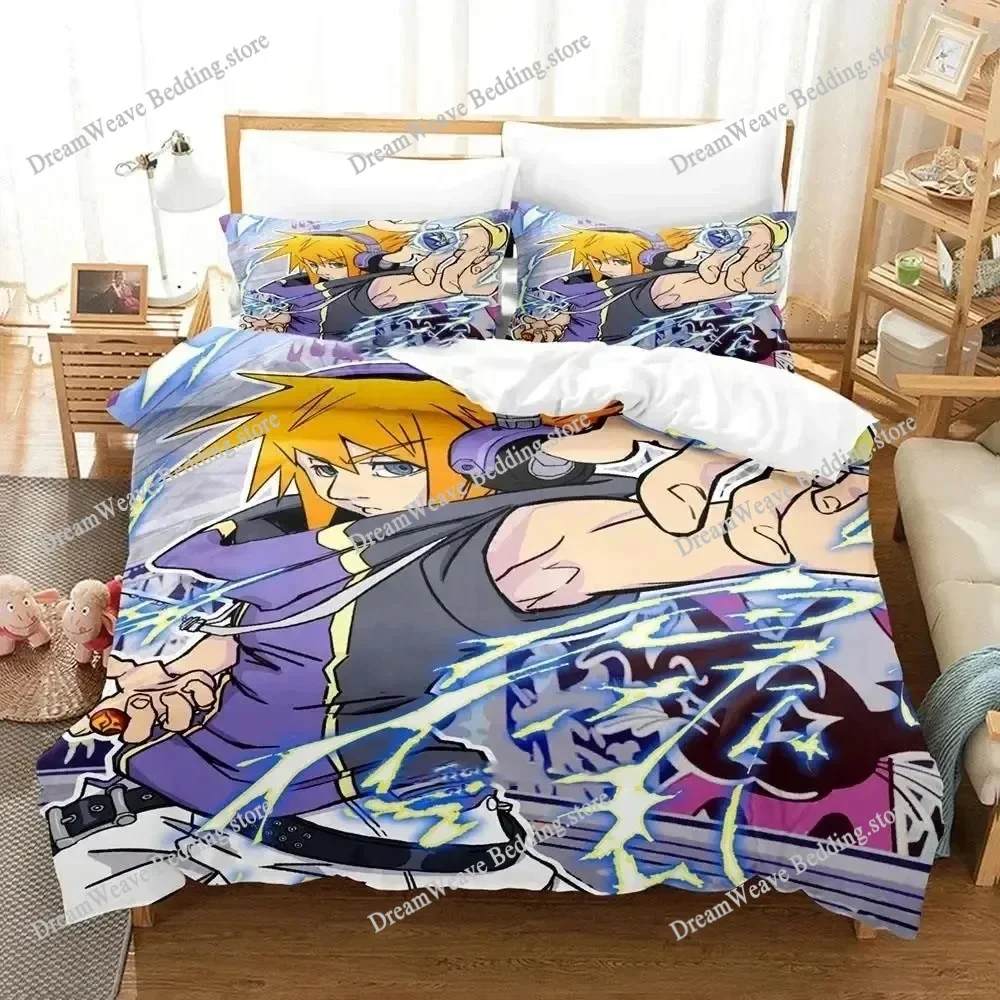 

Anime The World Ends with You Neku Sakuraba Bedding Set Duvet Cover Bed Set Quilt Cover Pillowcase Comforter King Queen Size