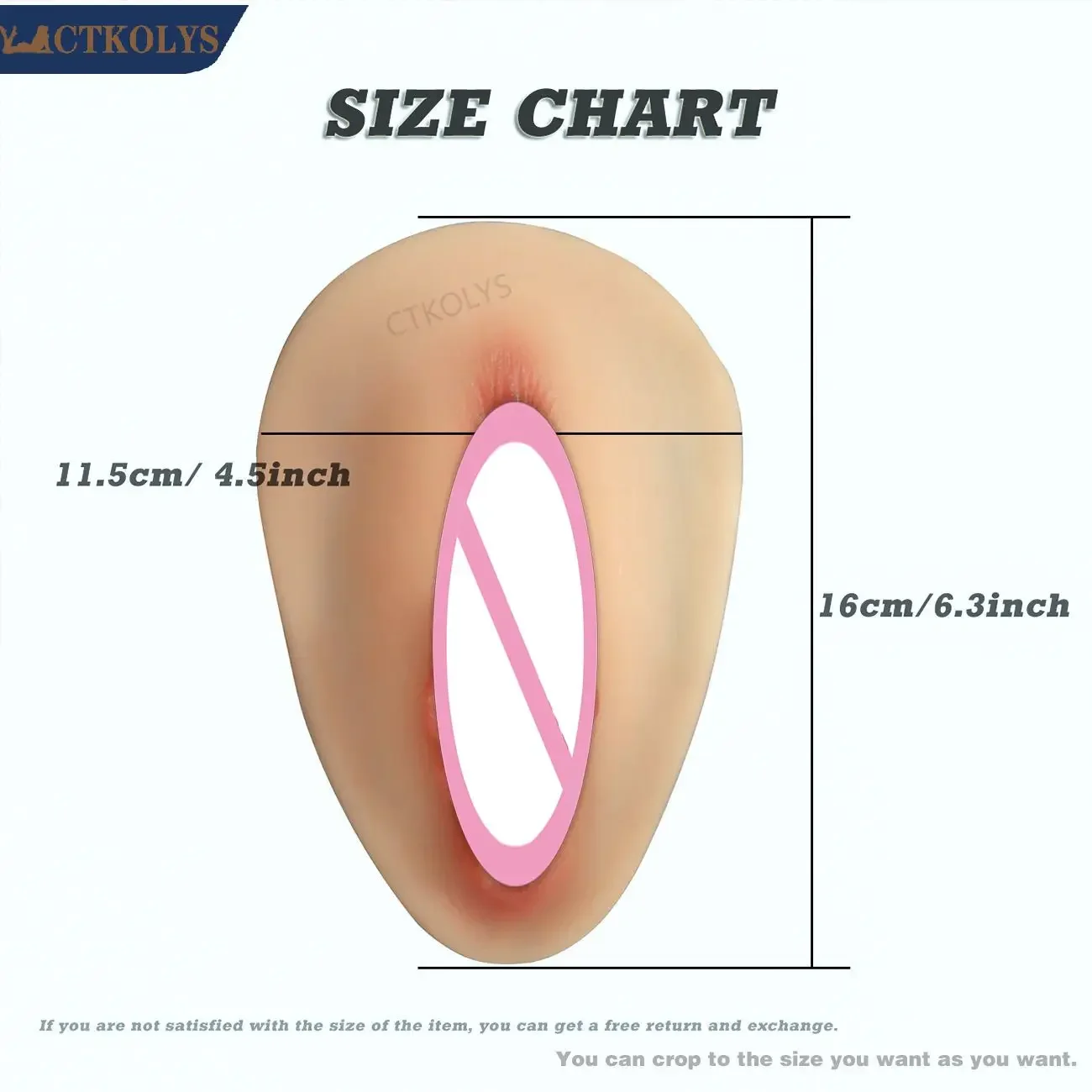 Large size Silicone Fake Vagina Pads Pocket Pussy Tucking Gaff Panties Insert Pad