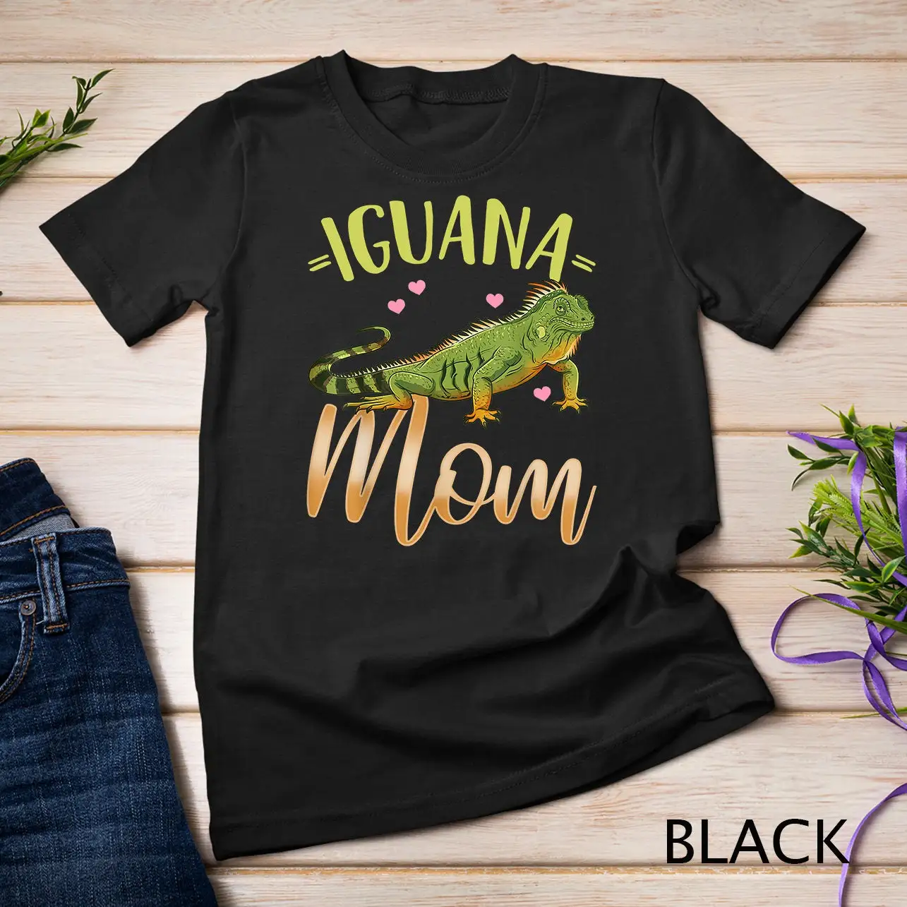 Iguana Mom Lizard Reptile T Shirt Sweat