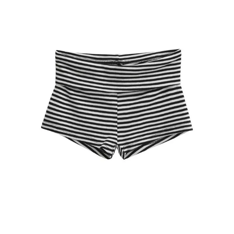 New Low Waist Striped Shorts Striped Pattern Comfortable Short Shorts High Elasticity Hot Pants Summer