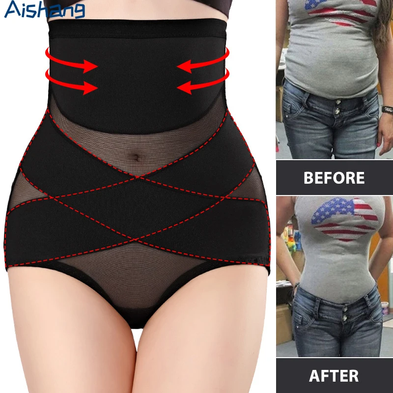 Aishang Bady Shaper Briefs Butt Lifter Women Shapewear Tummy Control Female High Waist Trainer Bodyshaper Panties Corset Abdomen