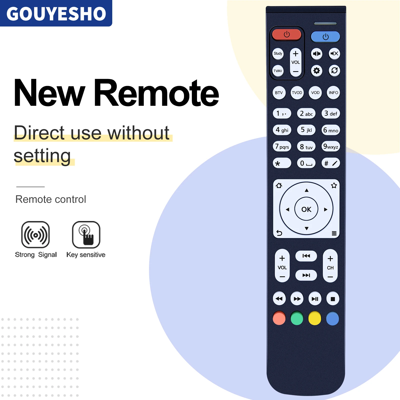 جهاز تحكم عن بعد لـ MYRETON STB ، huoy EC6108V9 ، TV BOX ، جديد