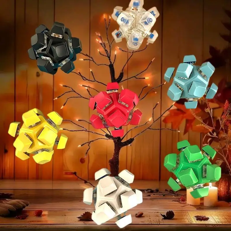 

1 шт. уникальный сферический антистрессовый инструмент, игрушка Fidget с 12 клавишами для декомпрессии, идеально подходит для игр на палец для взрослых.