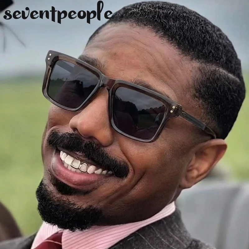 

Retro Steampunk Square Polarized Sunglasses Men 2025 Luxury Brand Trendy Driving Sun Glasses For Male Classic Punk Shades UV400