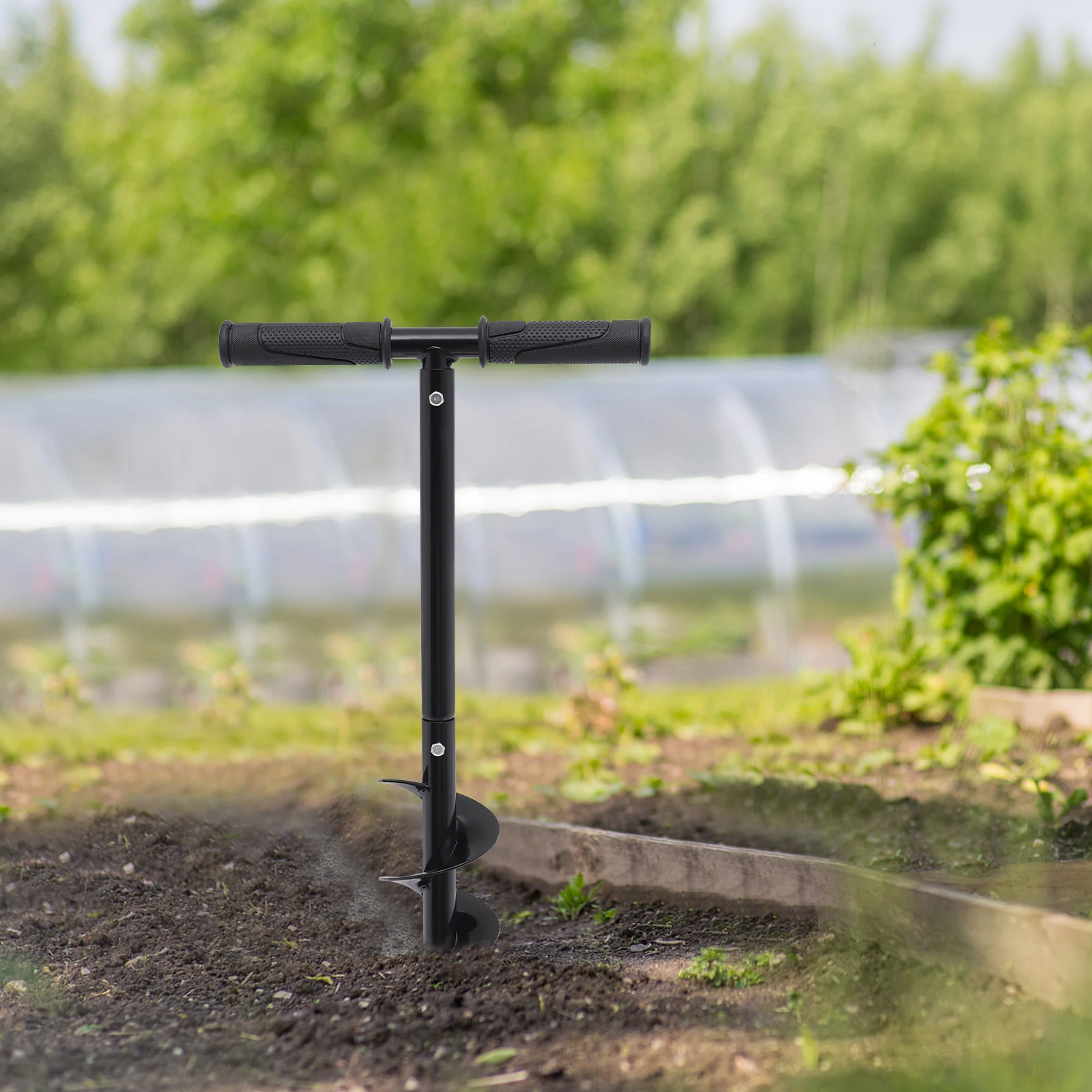 

Отверстие для шнека, ручное сверло для копания, нескользящая ручка для копания сорняков, корней, посадки, глубокое культивирование