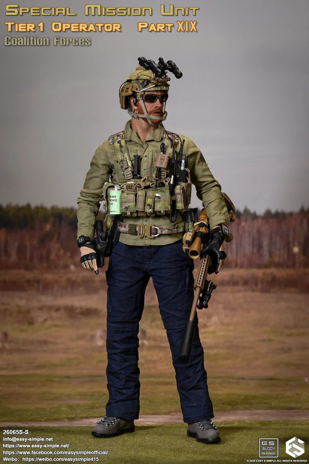 EASY&SIMPLE ES 1:6 26065SS SAS Coalition Forces Soldier Action Figure