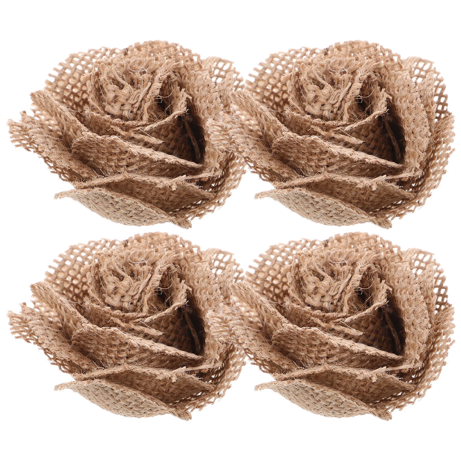 

4 PCS Line Cloth Decoration Artificial Flowers Fake for Simulated Wedding Decorations Manual