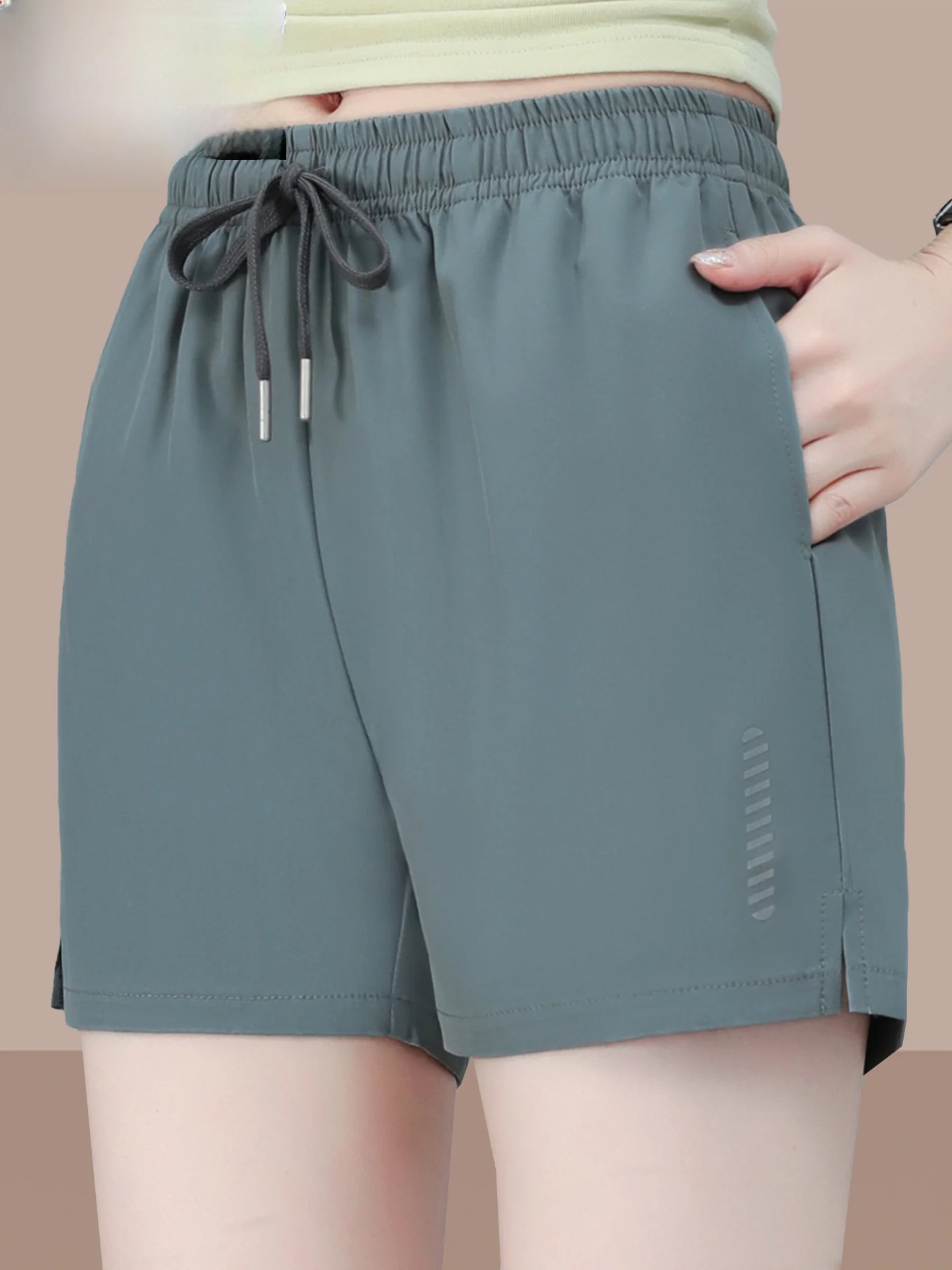 TUCANO Qui Dry Sports orts Donna Estate Nuovo Casual Allentato Sottile Corsa Cinque Quarti di Lunghezza A Vita Alta Pantaloni a Gamba Dritta