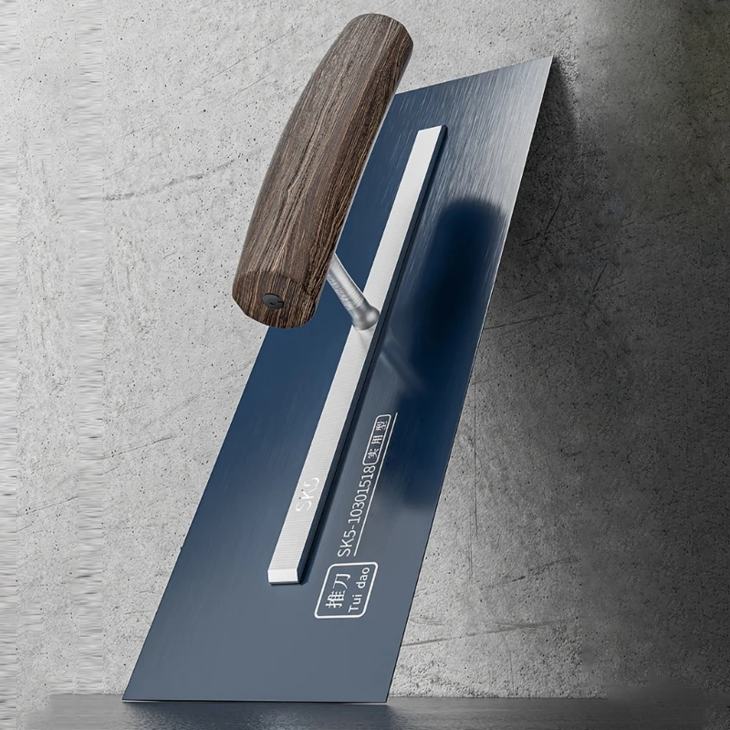 SK5 Steel Trowel with Comfortable Grip Handle,Finishing Trowels, Lightweight for Scrape,Plastering and Paint Wall