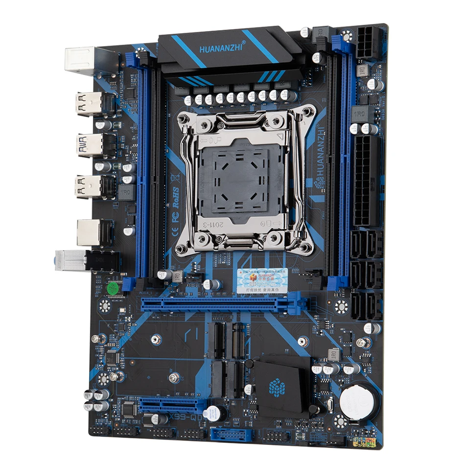Imagem -03 - Huananzhi X99 Qd4 Lga 20113 Xeon X99 Placa-mãe com Intel e5 2667 v4 Suporte Ddr4 Recc Memória Combo Kit Conjunto Nvme Sata