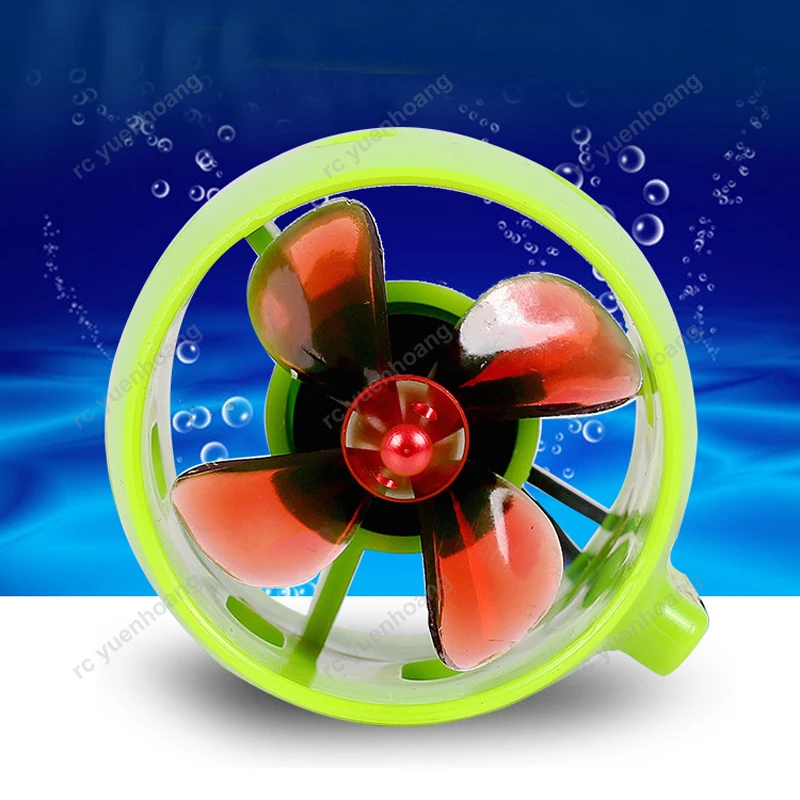 1 Paar Rc Schip Thruster 12-24V 20a Onderwater Voortstuwing 4-Blade Propeller Cw/Ccw Voortstuwer Diy Onderdelen Voor Aas Boot Model Trawler