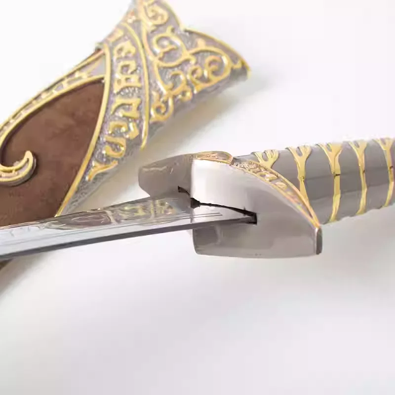 62cm Hobbit Sting Sword Baggins stainless steel blade cosplay Elf King model Real sword not sharp Cosplay role-playing stage