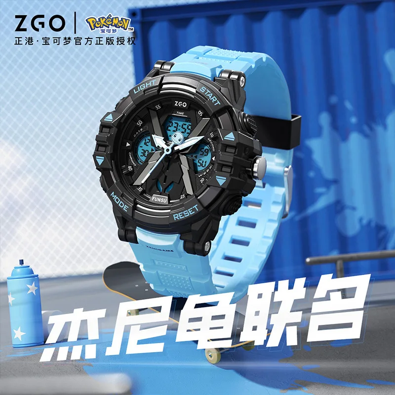 Pokémon Squirtle Charizard Mechanical Watch Electronic Watches Anime Cool Multifunctional Waterproof Luminous Wristwatch Gifts