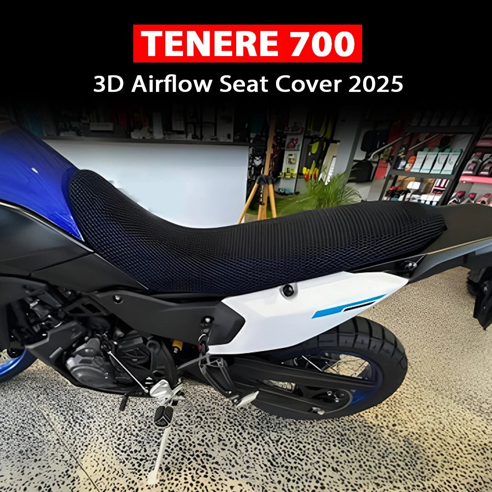 NEW Seat Protect Cushion 3D Honeycomb Mesh Seat Cushion TENERE700 Motorcycle 3D Airflow Seat Cover For Yamaha Tenere 700 T7 2025