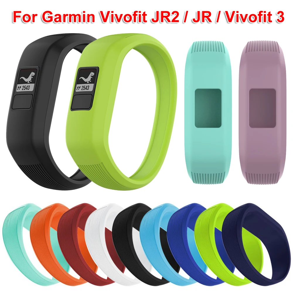 Inteligentny zegarek wymiana sportowa silikonowy pasek do zegarka dla dzieci opaski na rękę pasek do bransoletki dla Garmin Vivofit JR 2/Vivofit 3