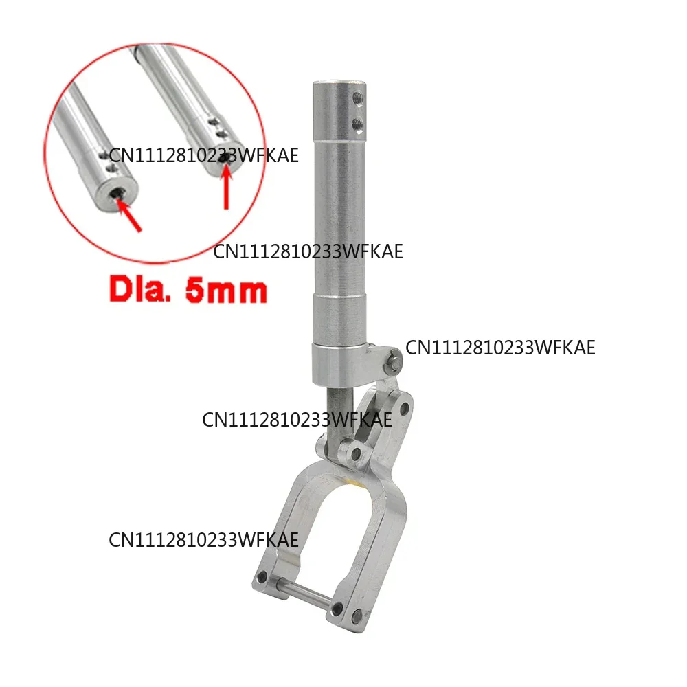 1 Piece of 5mm Hole Damping Kneeling Nose Landing Gear Height 75mm-165mm Worm Shock Tripod For 3-4kg RC Aircraft EDF Plane