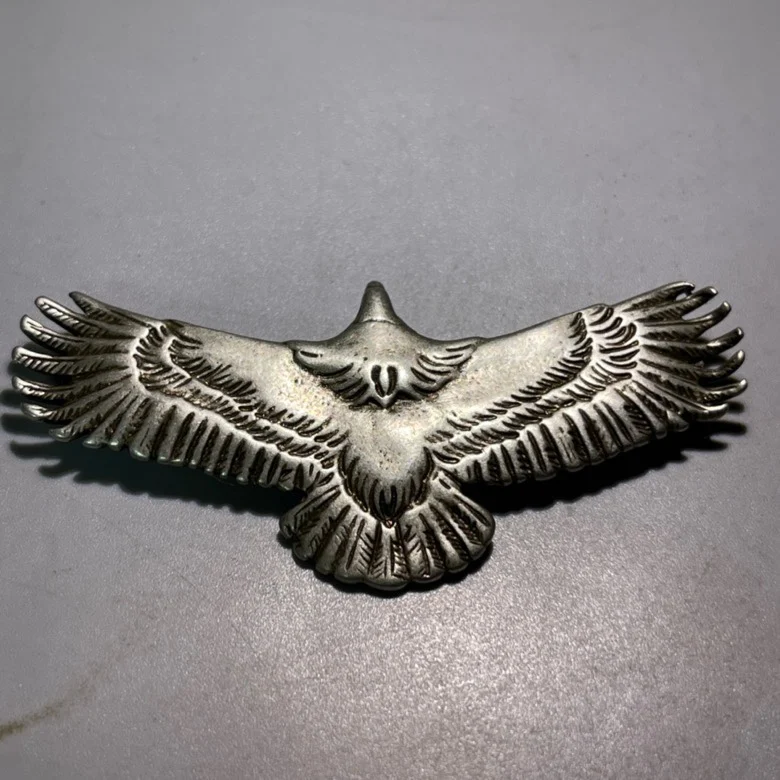 

Pure copper Dapeng spreading its wings eagle pendant, white spreading its eagle totem copper small piece ware pendant