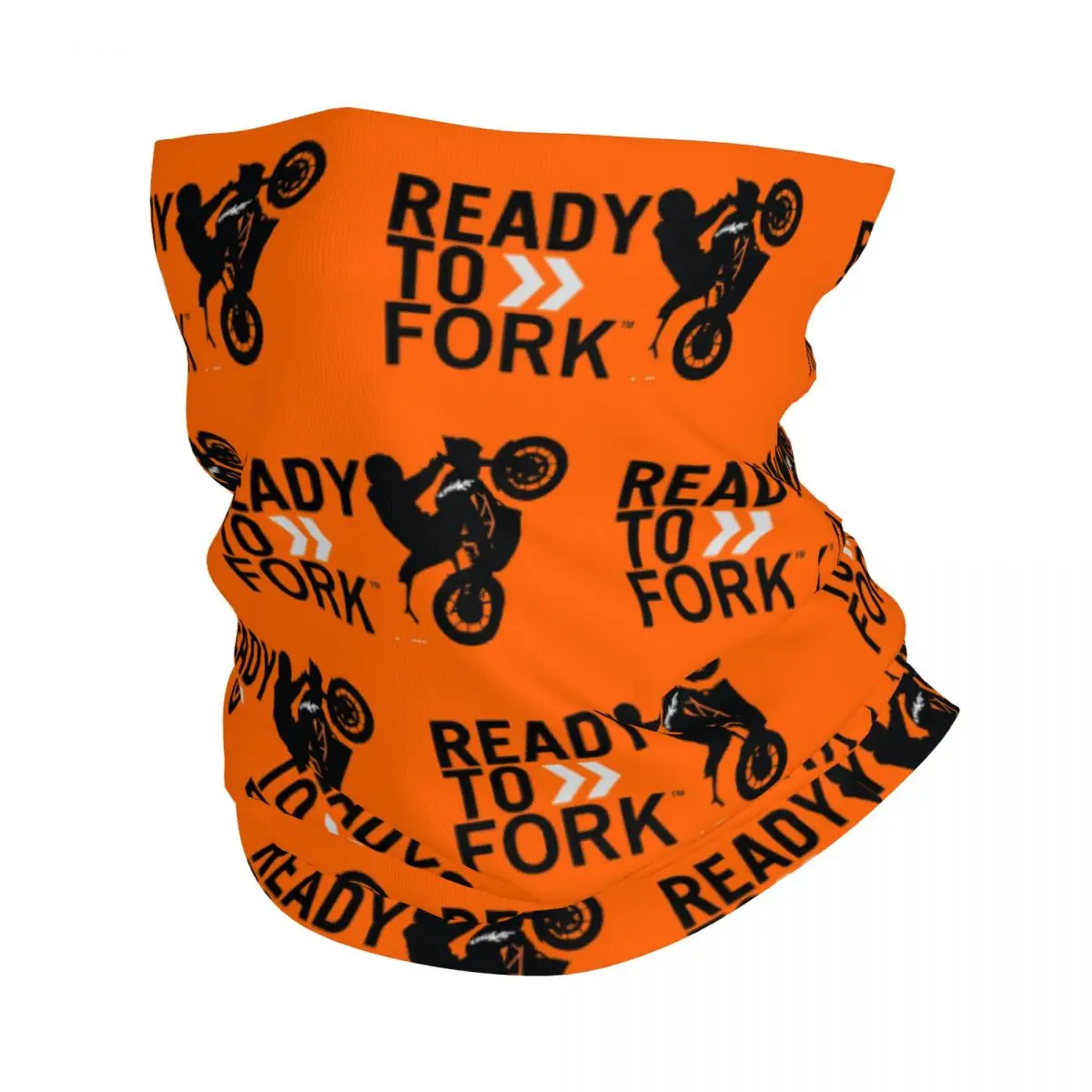 

Motorcycle Ready To Fork Racing Merch Bandana Neck Cover moto motorcross Wrap Scarf Multi-use Fishing Headwear Unisex All Season