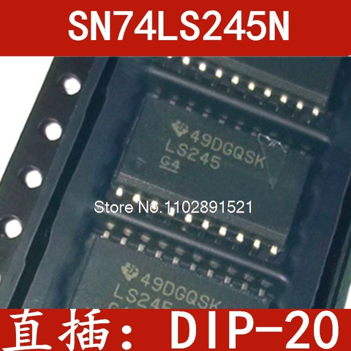 (10PCS/LOT)  74LS245 SOP20 IC SN74LS245DW 7.2