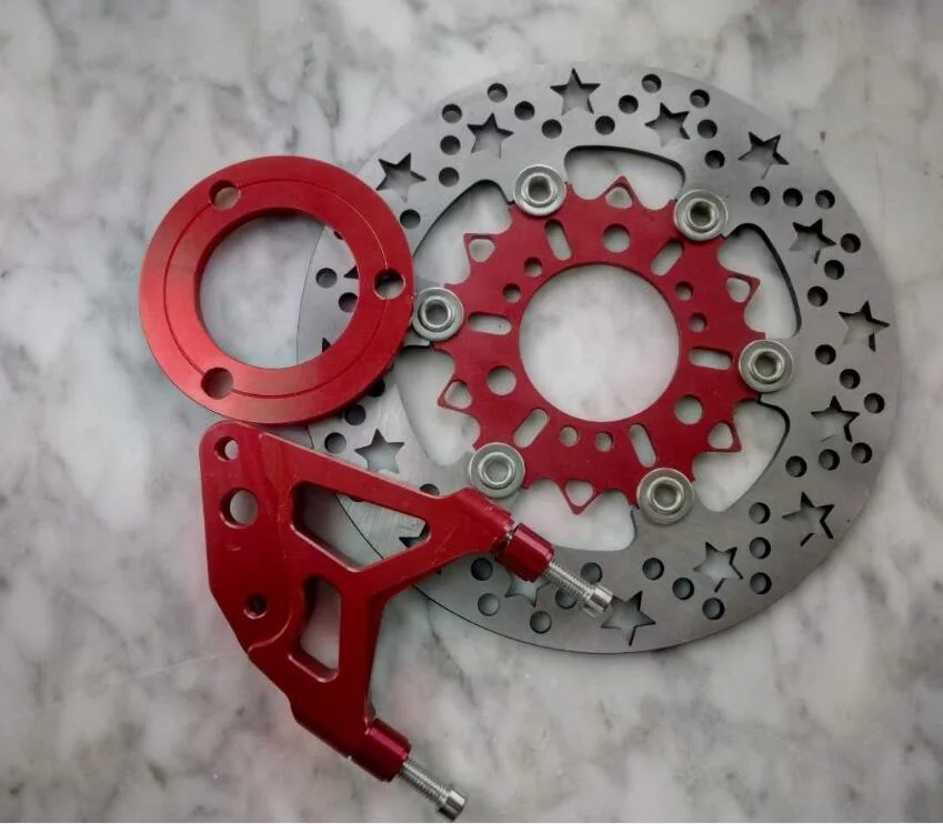 forBWS RSZ 100 125 220MM CNC Scooter Motorcycle Disc Rotor Brake Kits with Pump Caliper SPEEDBAY GN125 Z/D 1982-1983 New