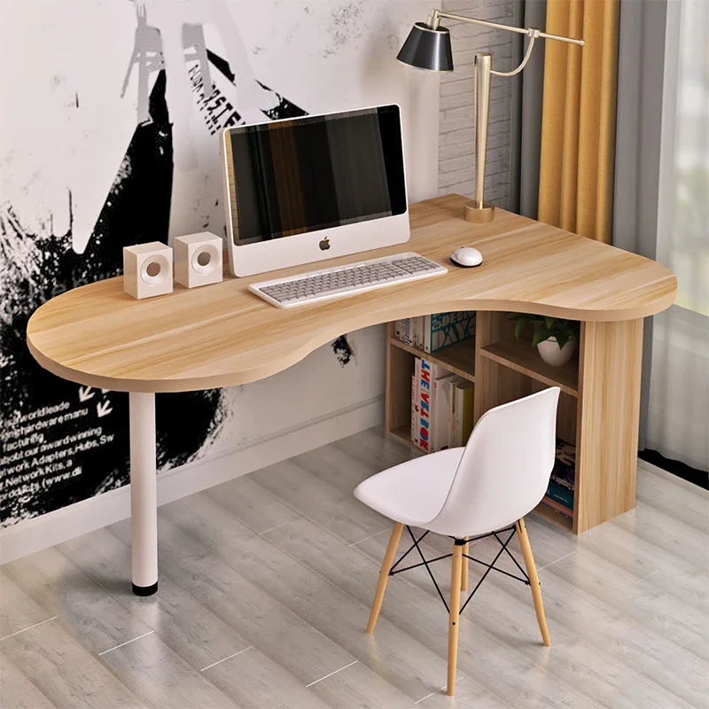 Simple Desk Small Apartment Home Computer Desk Simple Corner Desktop Curved Desk Cabinet Combination Bedroom Writing