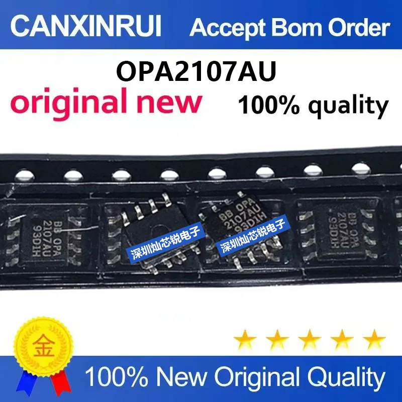 (5-100pieces)Brand new original OPA2107 OPA2107AU SMD SOP8 precision low-noise dual operational amplifier chip