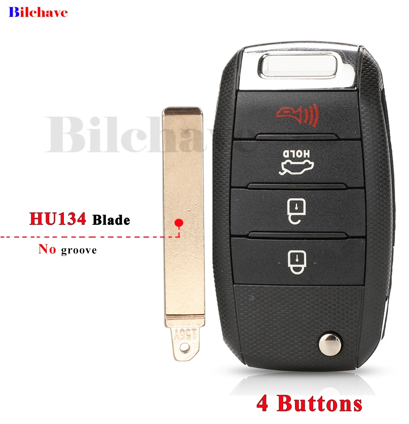 jingyuqin Remote Key Fob Case Shell For KIA Sorento Carens Entry 3/4 Buttons Replacement