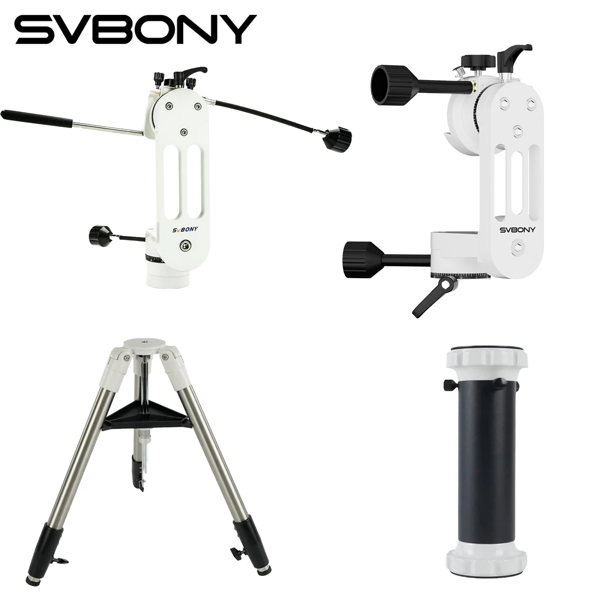 SVBONY SV225 Series SV225 Mini AZ Mount Head, SV225T Tripod, SV225H Extension Column Sold Separately or Mix for Telescope