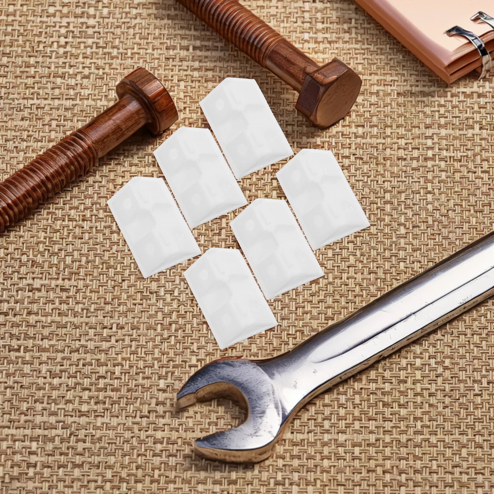 

50Pcs Durable L Shaped Corner Brackets Plastic For Shelves Furniture Support Easy Installation Hardware