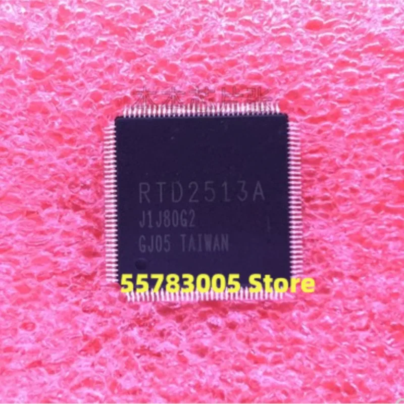 5PCS New RTD2513A-CG Silk screen  RTD2513A  QFP128 LCD chip IC