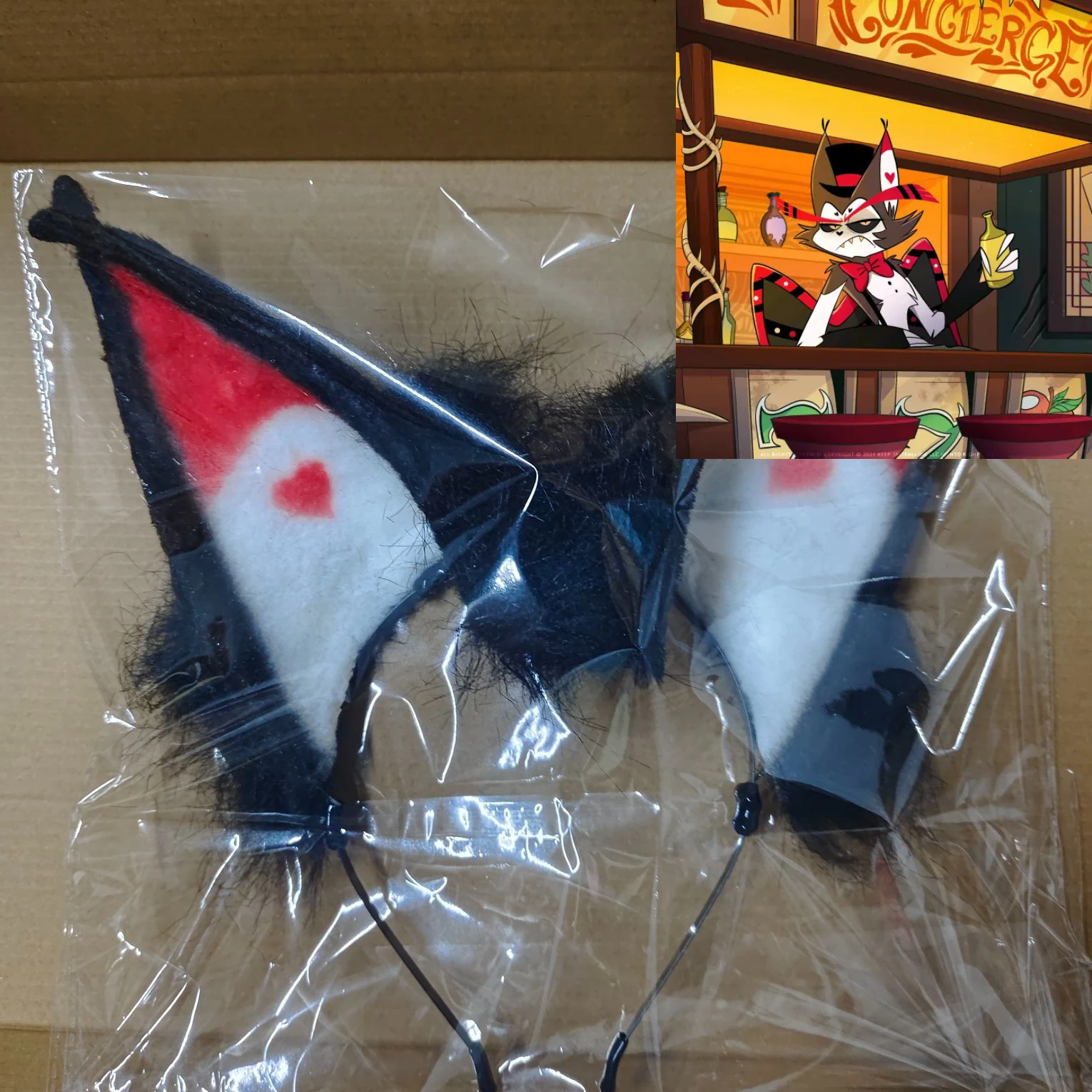 Anime huskcos Cosplay Ear Hair Clip Prop Cartoon Fluffy Ears Hairclip Tail Appendage Hallowmas Party Props Halloween gift