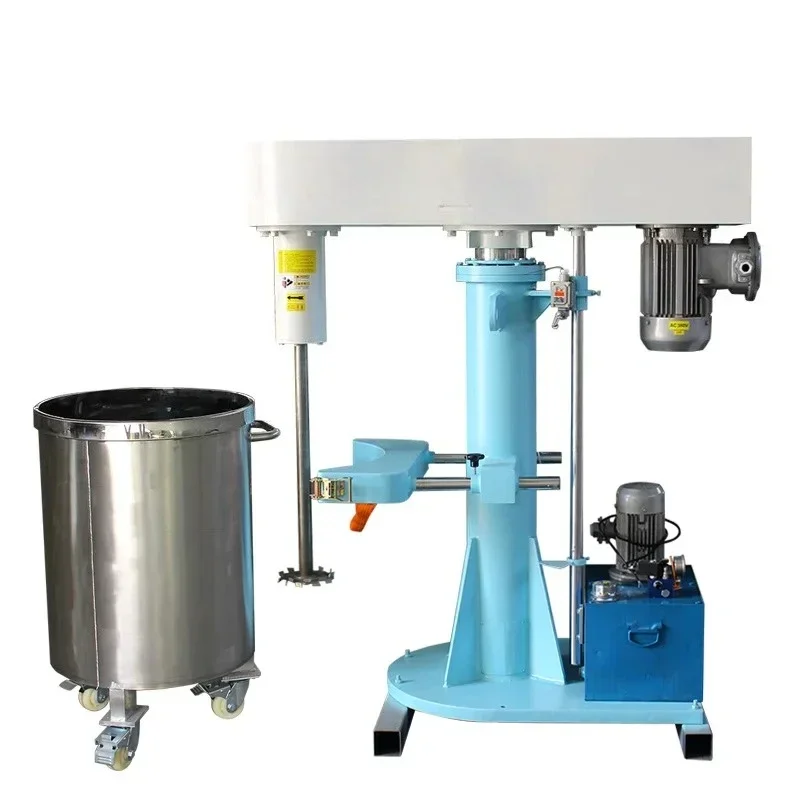 

4Kw Hydraulic Lifting 100L Latex Paint Mixer Machine High Speed Disperser