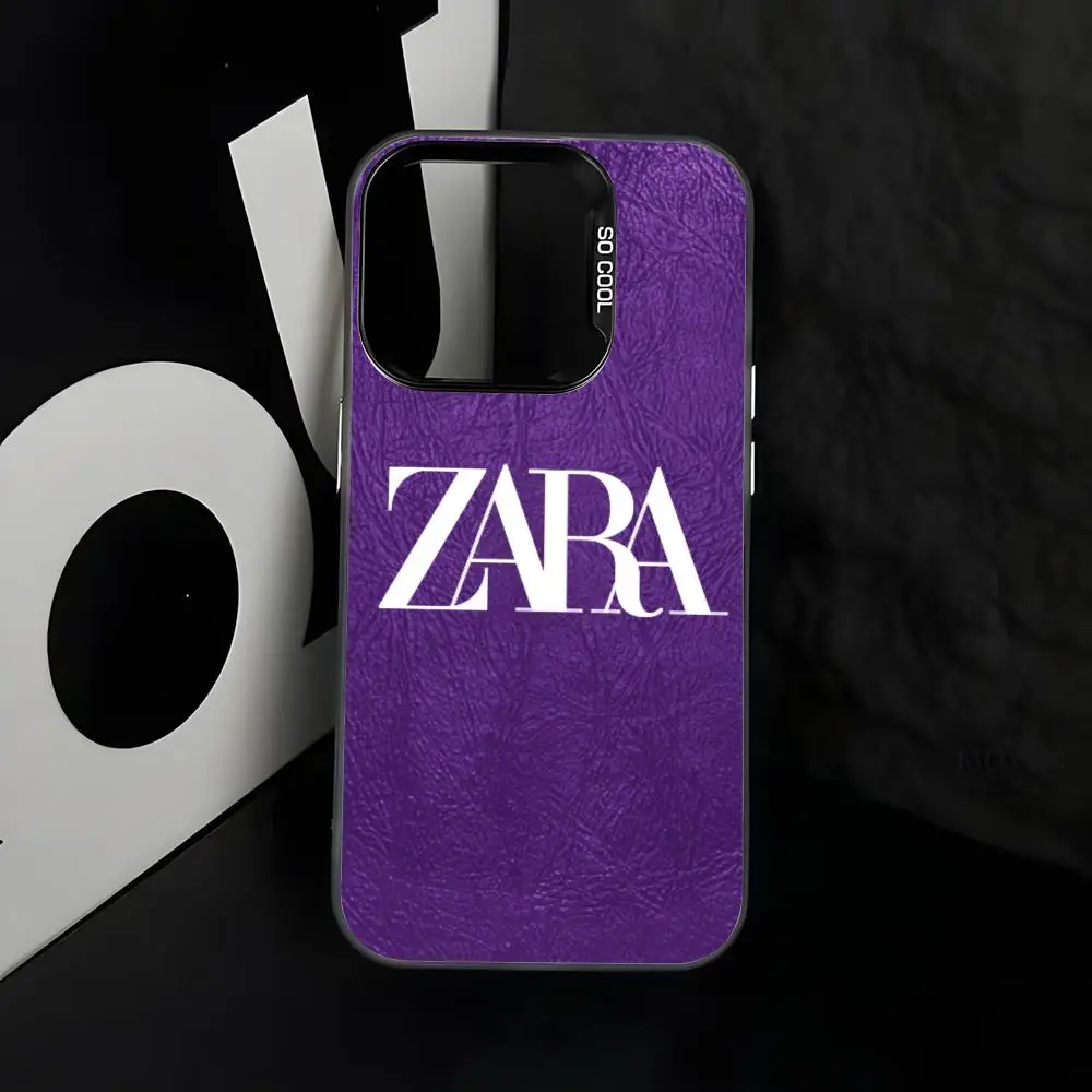 Модный чехол для телефона Z-Zarases, серебристый корпус IMD-цвета для iPhone 17, 16, 15, 14, 13, 12, 11 Pro Max Plus